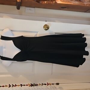 Moda International, S, Little Black Dress, Elegant, flare bottom, pull-on